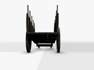 Cart 01 Low-poly 3D model