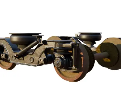 Train Bogie 3D model purchase