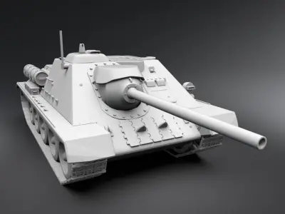 SU85 Scale model   3D print model