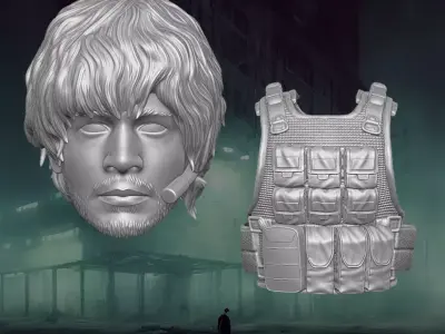Carlos Oliveira Resident Evil Fan Art 3D File For Action Figures 3D print model purchase