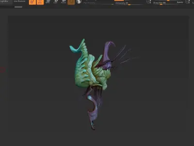 Sea Creature - Highpoly 3D model