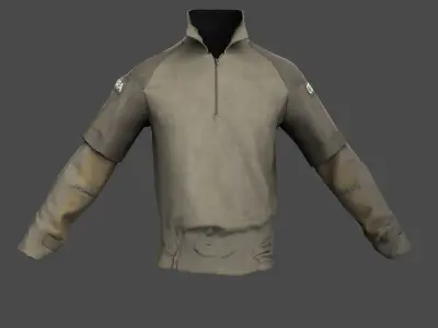Austrian Police Cobra Tactical Shirt Officer Clothing Uniform  Low-poly 3D model