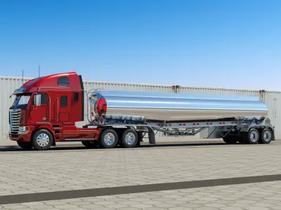 Freightliner Argosy Tanker 3D model