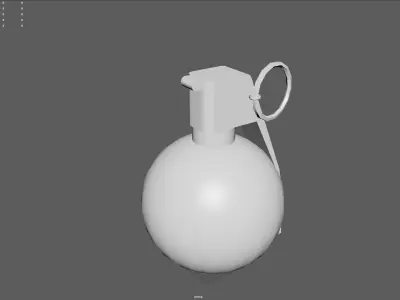 M67 Frag Grenade Low-poly 3D model get