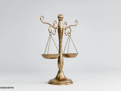 Vintage Balance Scale 3D model