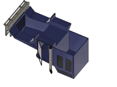  TRUCK MIT GROSSER SCHLAFKABINE RC TAMIYA MODELLBAU 3D print model