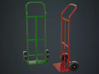Hand Truck 4A Low-poly 3D model