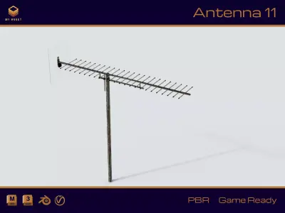 Antenna 11 Low-poly 3D model