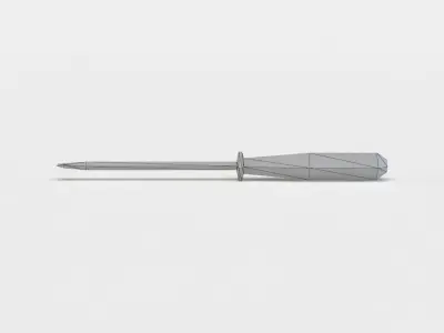 Screwdriver Low-poly 3D model 55