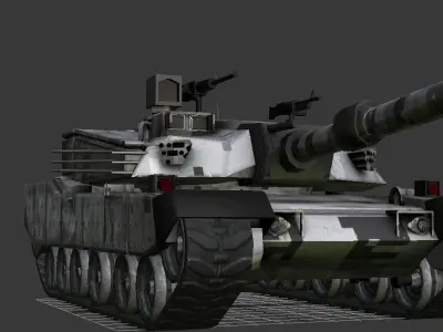 military tank Low-poly 3D model from CGTrader