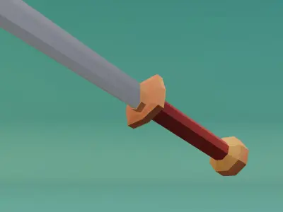 Medieval Sword  Free low-poly 3D model