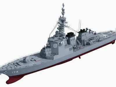 Japanese moye Aida Kongo Hyuga 3D model
