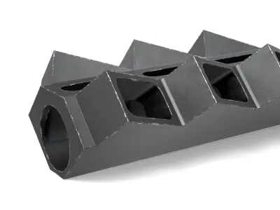 V6 MUZZLE BRAKE Low-poly 3D model purchase