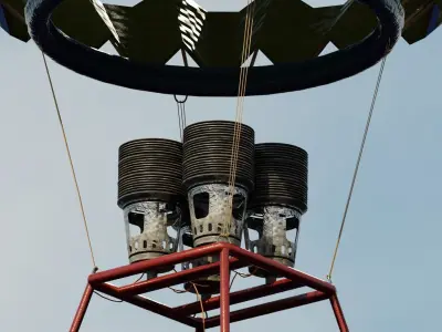 Hot air balloon 3D model shop