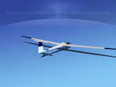 Glaser Dirks DG-200 15-metre Sailplane V08 3D model