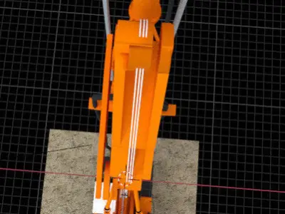 construction driller model 3D model