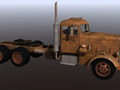 Peterbilt Truck from Duel 3D model