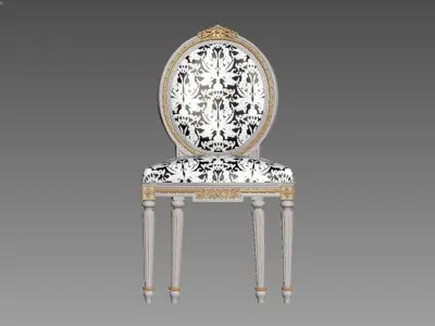 Angelo Cappellini Degas Chair art 724 3D model