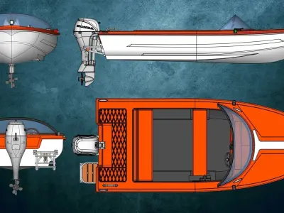 Motorboat Aqua Sports 3D print model