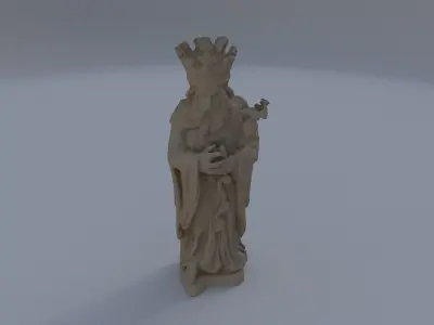 Ivory Figurine of Kings 3D model
