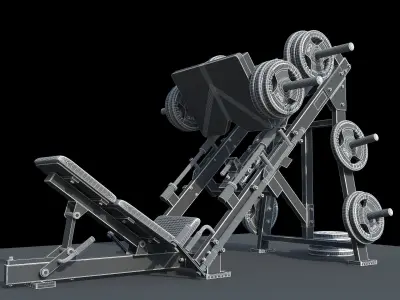 Leg Press Hammer Strength 3D model
