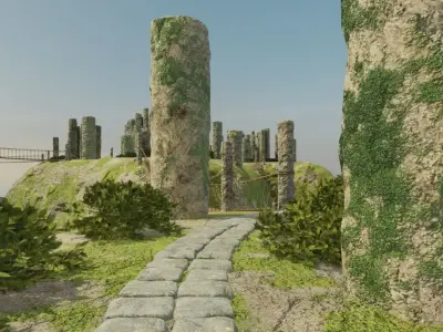 Ancient Stone Circle 3D model