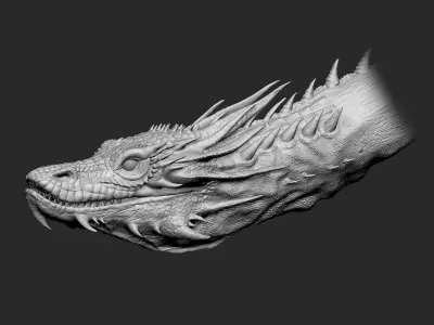 Dragon head 3D model get
