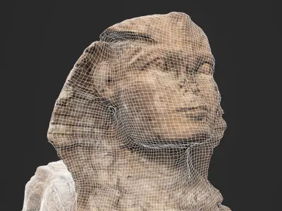 Egypt Great Sphinx Low-poly 3D model