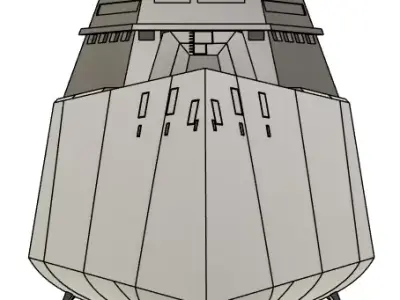 USS Zumwalt DDG 1000 - RC Model 1-96 Scale 3D print model