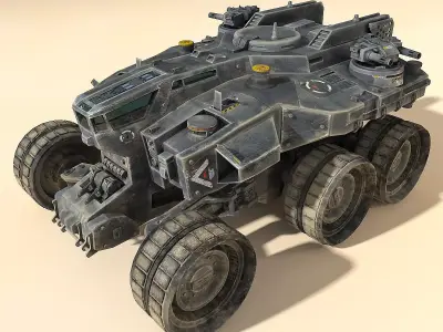 SciFi Heavy Vehicle 3D model