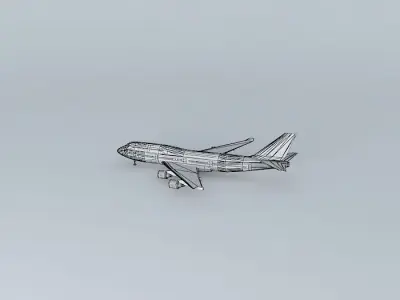 Plane in Viracopos 3D model get