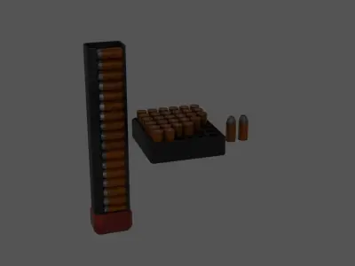 9mm SMG gun 3d Blender Model 3D model