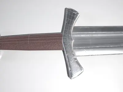 Sword Low-poly 3D model 94
