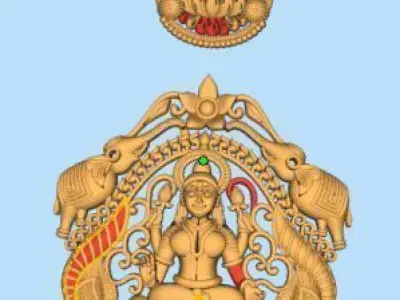 Hindu god temple Jewelry  001 to 050 Total 289 3D print model