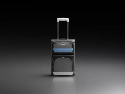 Simple Modern Suitcase 3D model