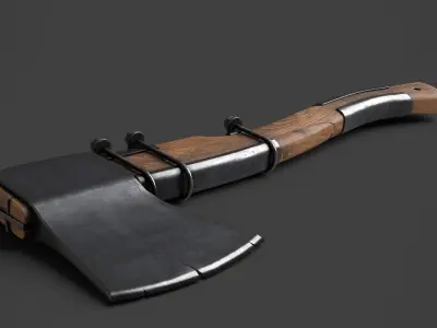Modifiable Strike Weapon 11 Low-poly 3D model