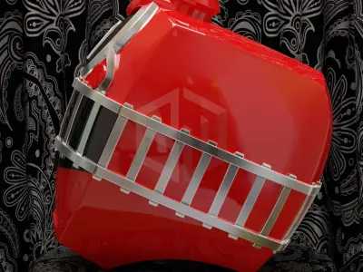 Power Rangers Train Force Red Ranger Helmet 3D print model