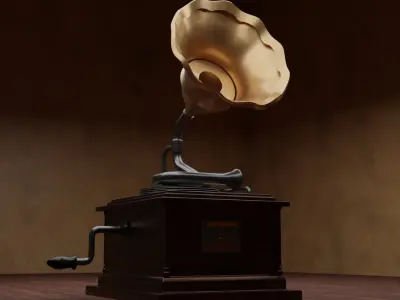 Gramophone Free 3D model