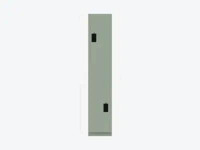 Locker - Plastic - Locka - Classic Extra - 2 Person Z Low-poly 3D model