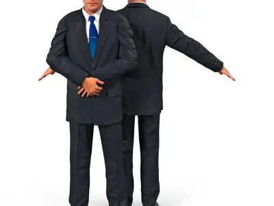 Businessman Rigged for Maya 3D model
