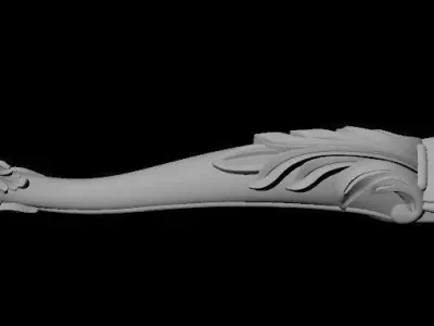 leg High quality 3d models for processing on a cnc machine  3D model