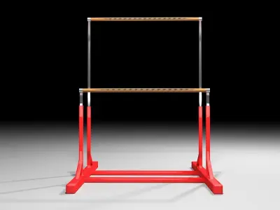 Gymnastics Equipment - Uneven Bars 3D model