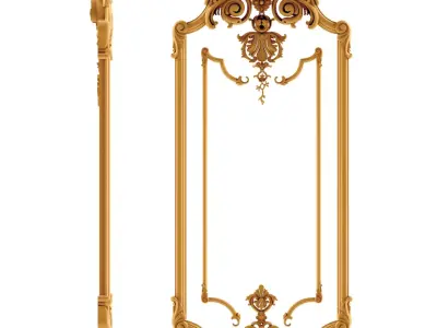 Detail of the front part 3D model