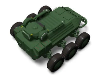 wheeled armored vehicle 3D model
