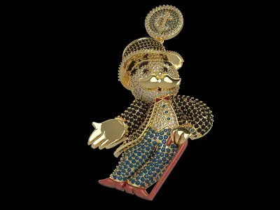 monopoly man pendant 3D print model