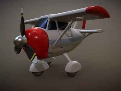 Airplane CESNA 172 toy style for 3d print 3D print model