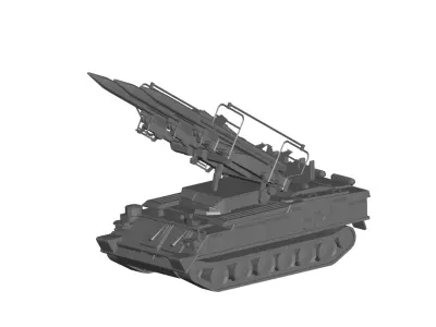 Buk missile system 3D model purchase
