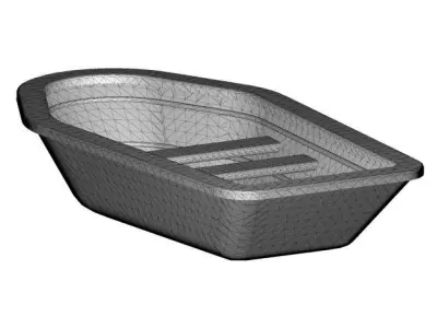 Classic Fishing Boat 3D print model