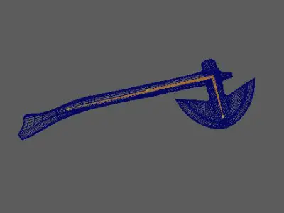 Turgut Axe Free low-poly 3D model