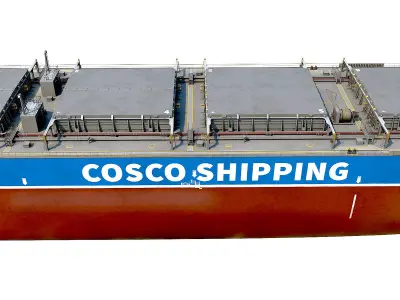 Pack Bulk carrier ships 3D model